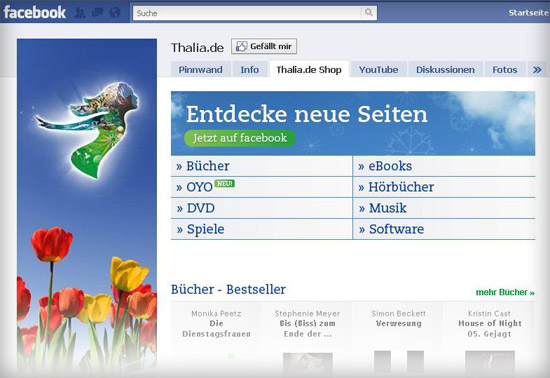 Thalia mit integriertem Online-Shop